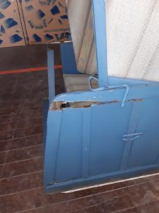 Restauration eines alten Strandkorbes